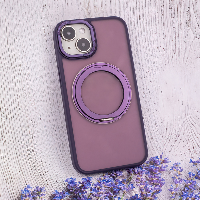 Nakładka Mag Ring Rotating do iPhone 12 / 12 Pro 6,1&quot; fioletowy