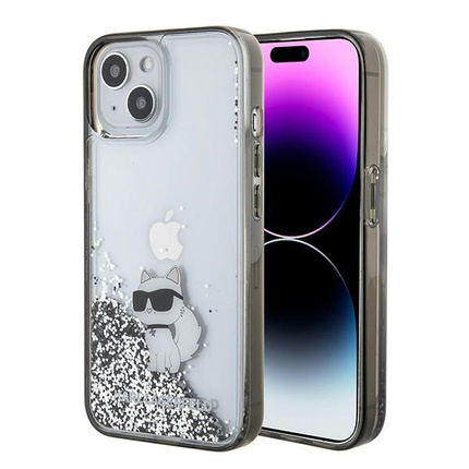 Karl Lagerfeld nakładka do iPhone 15 6,1" KLHCP15SLKCNSK KARL HC LIQ. GLITTER C transparentna