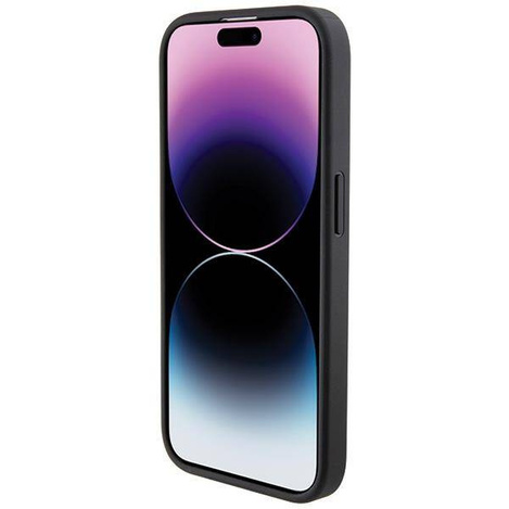 Original Case APPLE IPHONE 15 PRO MAX BMW Hardcase Leather Blue Dots (BMHCP15X22RBDK) black