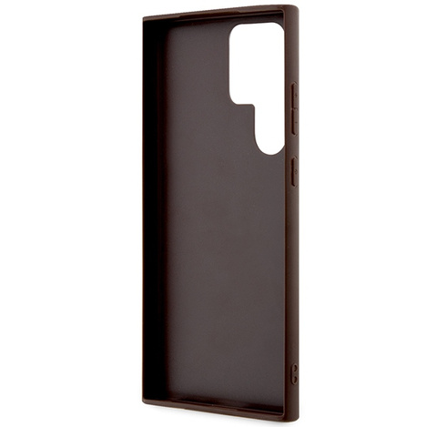 Oryginalne Etui GUESS Hardcase GUHCS24LG4GLBR do SAMSUNG S24 Ultra (4G Bottom Stripe / brązowy)