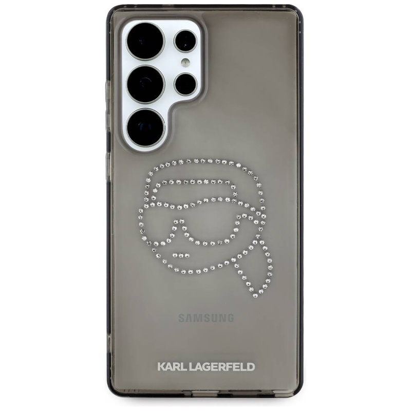 Etui Karl Lagerfeld Rhinestones Karl Head Logo Samsung Galaxy S25 Ultra czarny