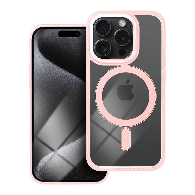 Futerał Color Edge Mag Cover kompatybilny z MagSafe do IPHONE 15 PRO różowy