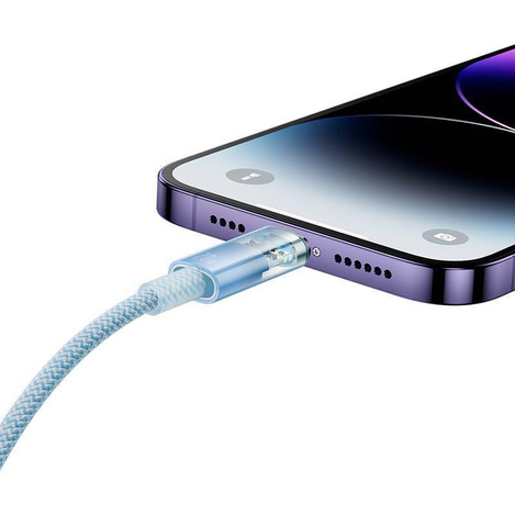 Kabel szybko ładujący Baseus USB-C do Lightning  Explorer Series 1m, 20W (niebieski)