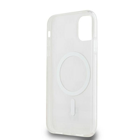 DKNY DKHMN61HCPTSP iPhone 11 / Xr 6.1" różowy/pink hardcase IML Checkered Mono Pattern & Printed Stripes MagSafe