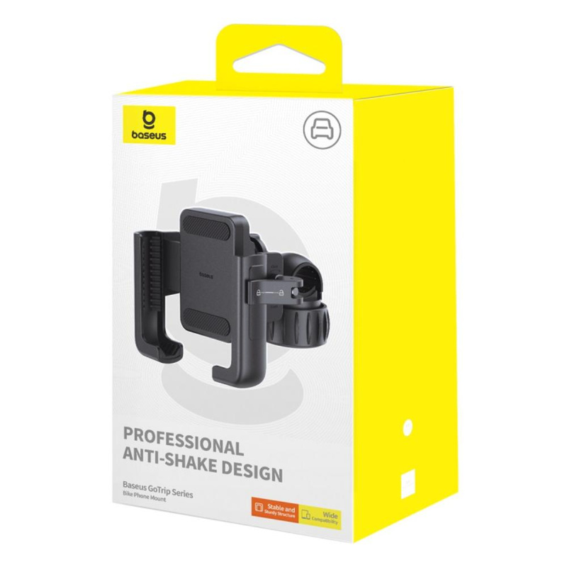 Baseus uchwyt rowerowy GoTrip Series Bike Phone Mount Cluster czarny
