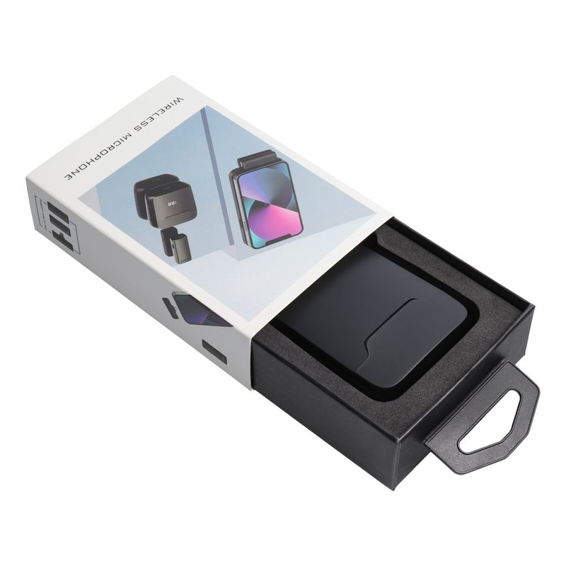 Mikrofon bezprzewodowy krawatowy dla iPhone Lightning 8-pin z etui ładującym S11