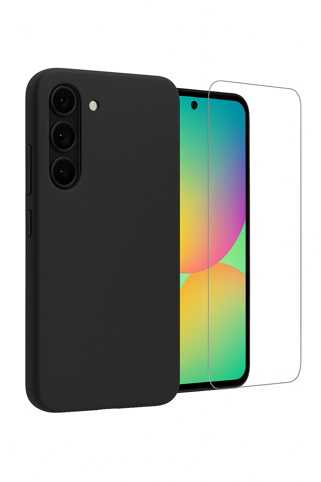 Etui do Samsung S23 FE czarne + Szkło