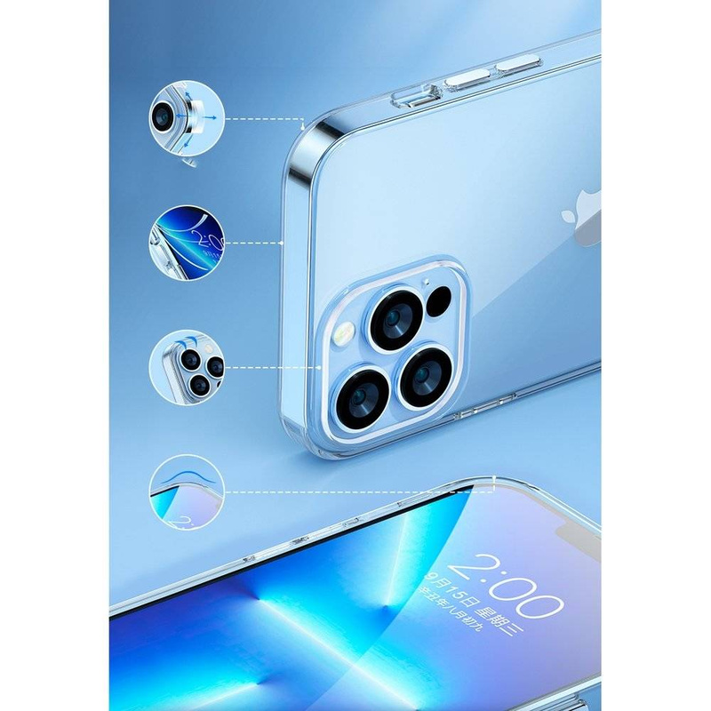 Kingxbar Elegant Series Hülle iPhone 13 Pro Max Hülle Rückseite transparent