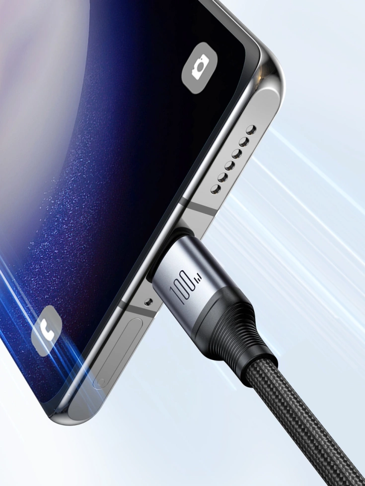 Kabel 2 w 1 Joyroom speedy series SA21-1T2 USB-C - USB-C / USB-C 1.5m czarny