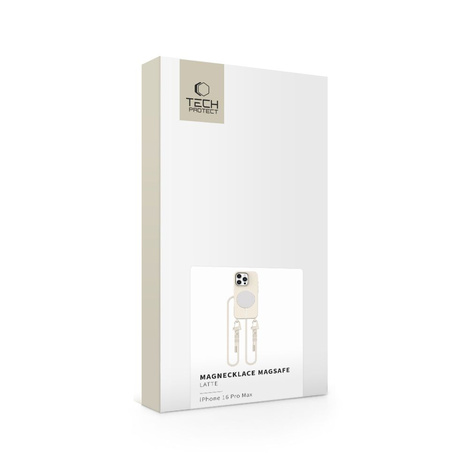 TECH-PROTECT MAGNECKLACE MAGSAFE IPHONE 16 PRO MAX COSMIC LATTE