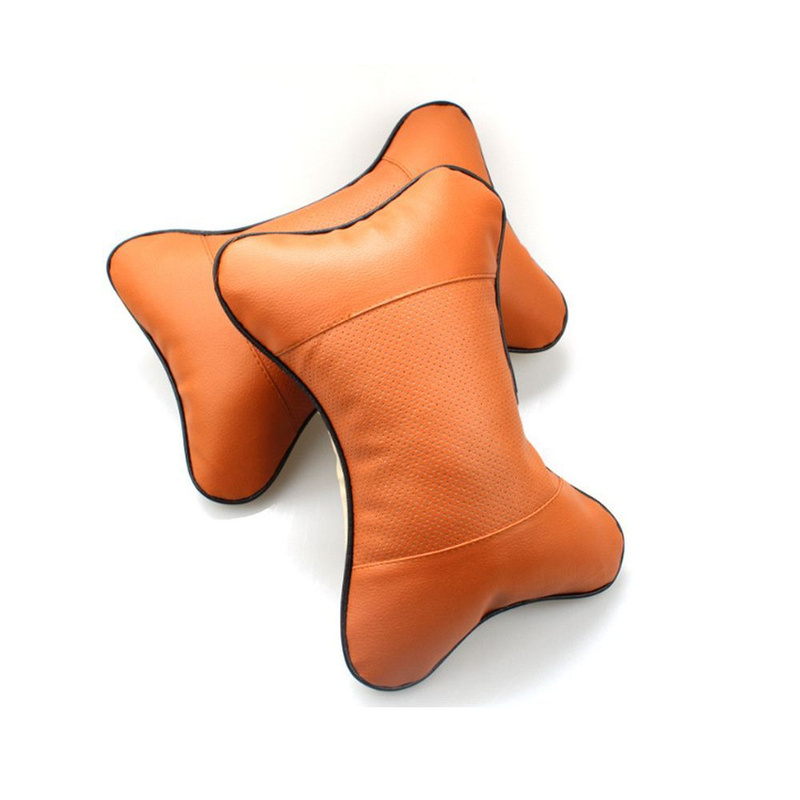 Poduszka na zagłówek do samochodu brązowa