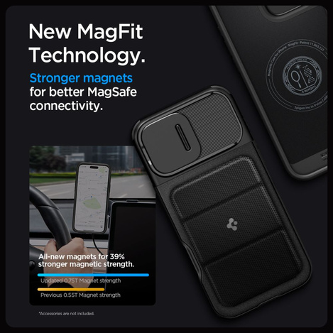 SPIGEN OPTIK ARMOR MAG MAGSAFE IPHONE 16 PRO MAX BLACK