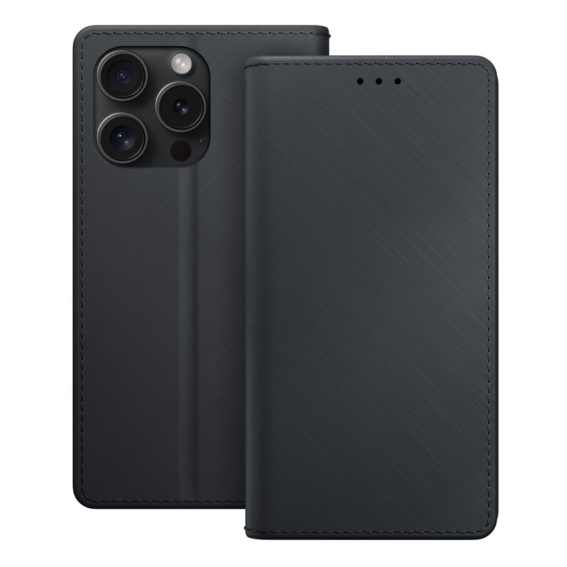 3MK Wallet Case iPhone 14 Pro Max 6.7" czarny/black