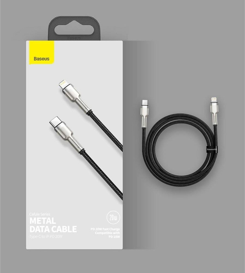 Baseus Cafule Series Metal Data Cable Type-C to iP PD 20W 2m Green