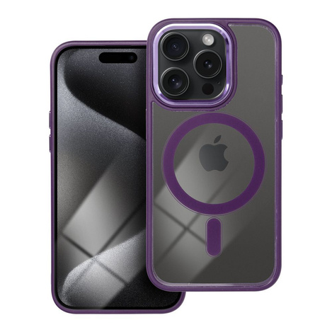 Futerał Color Edge Mag Cover kompatybilny z MagSafe do IPHONE 15 PRO fioletowy