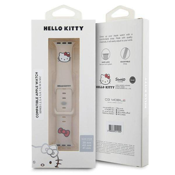 Hello Kitty Silicone Kitty Head strap for Apple Watch 38/40/41mm - beige