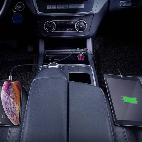 Baseus Magic Series PPS - ładowarka samochodowa Quick Charge 4.0+ / QC3.0 45W 6A czarny (CCMLC20C-01)