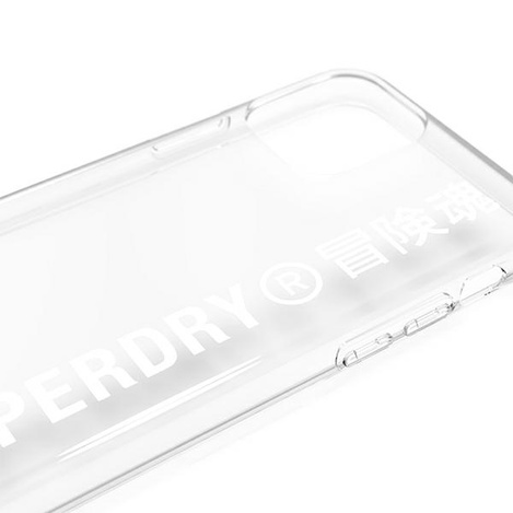 SuperDry Snap iPhone 11 Pro Max Clear Ca se white / white 41580