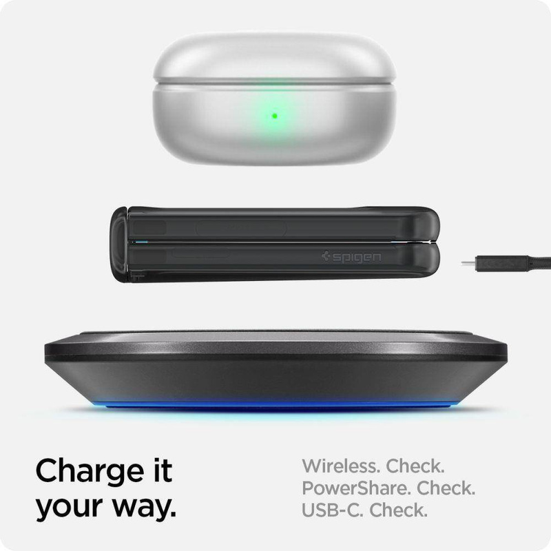Spigen Thin Fit Pro Hülle für Samsung Galaxy Z Flip 5 – Grau