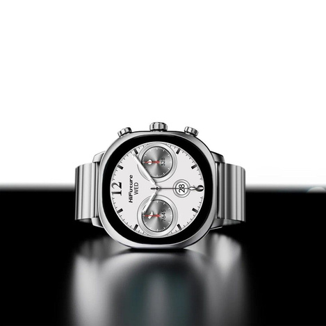 HIFUTURE smartwatch ze stali nierdzewnej ze sztuczną inteligencją AIX (OLED) (CORNING GORILLA GLASS) srebrny