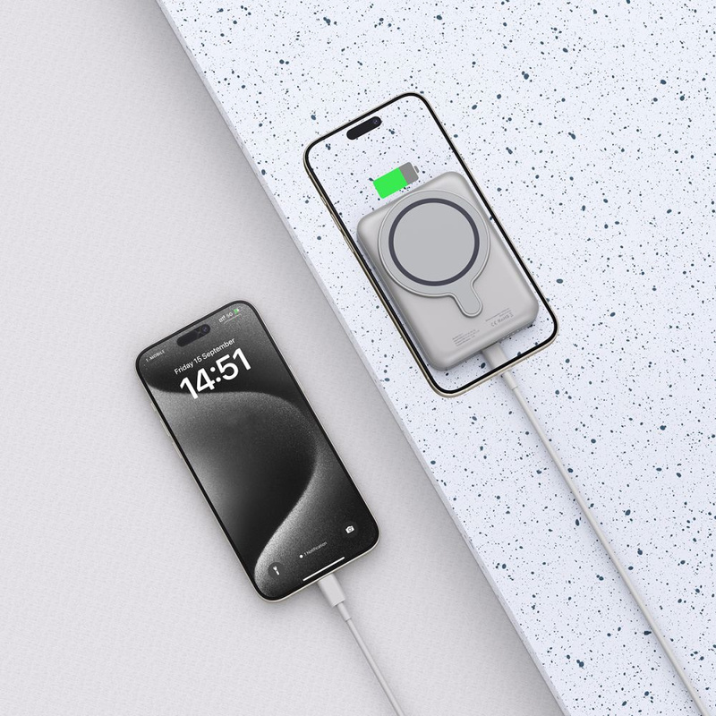 Powerbank Tech-Protect PB11 LifeMag MagSafe 10000 mAh - tytanowy