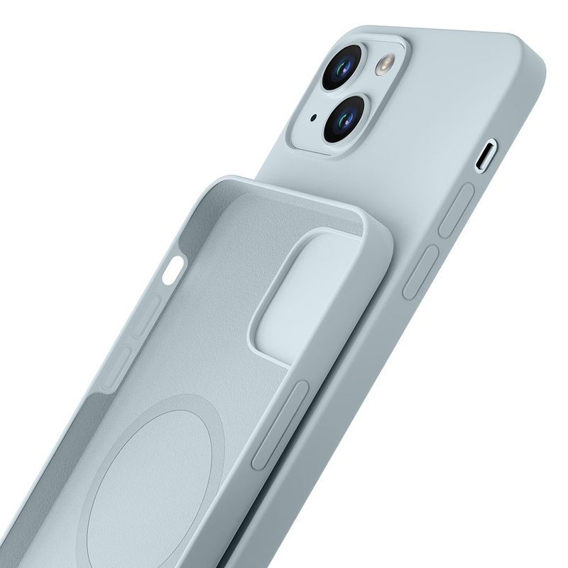 Etui 3mk Hardy Silicone MagCase na iPhone 15 Plus - niebieskie