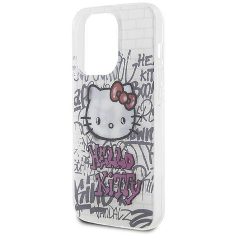 Hello Kitty IML Kitty On Bricks Graffiti Hülle für iPhone 15 Pro Max – weiß