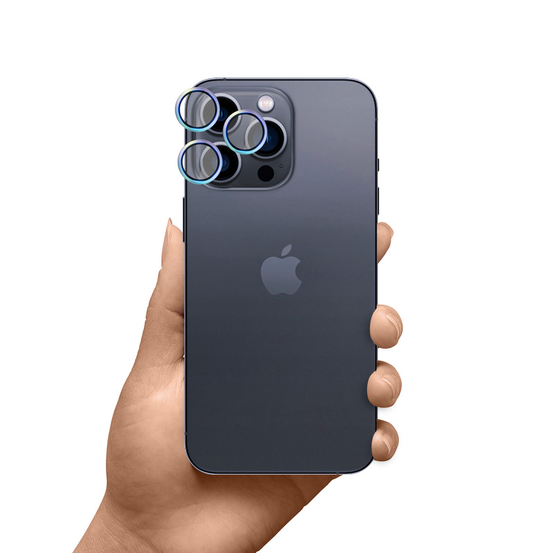 Apple iPhone 15 Pro - HARDY Lens Protection Pro Rainbow