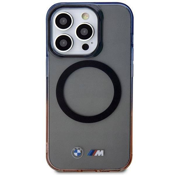 Hülle BMW BMHMP14XHTGE iPhone 14 Pro Max 6.7&quot; grau/grau Hardcase Gradient Bumper MagSafe