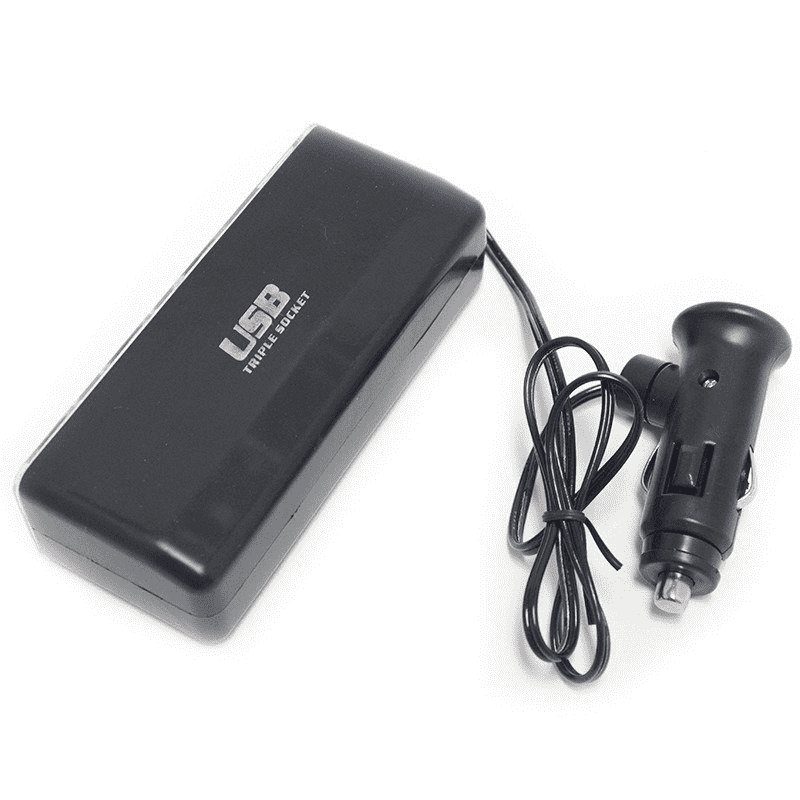 Rozdzielacz gniazda Ładowarka samochodowa FOREVER 3w1 USB CSS-03