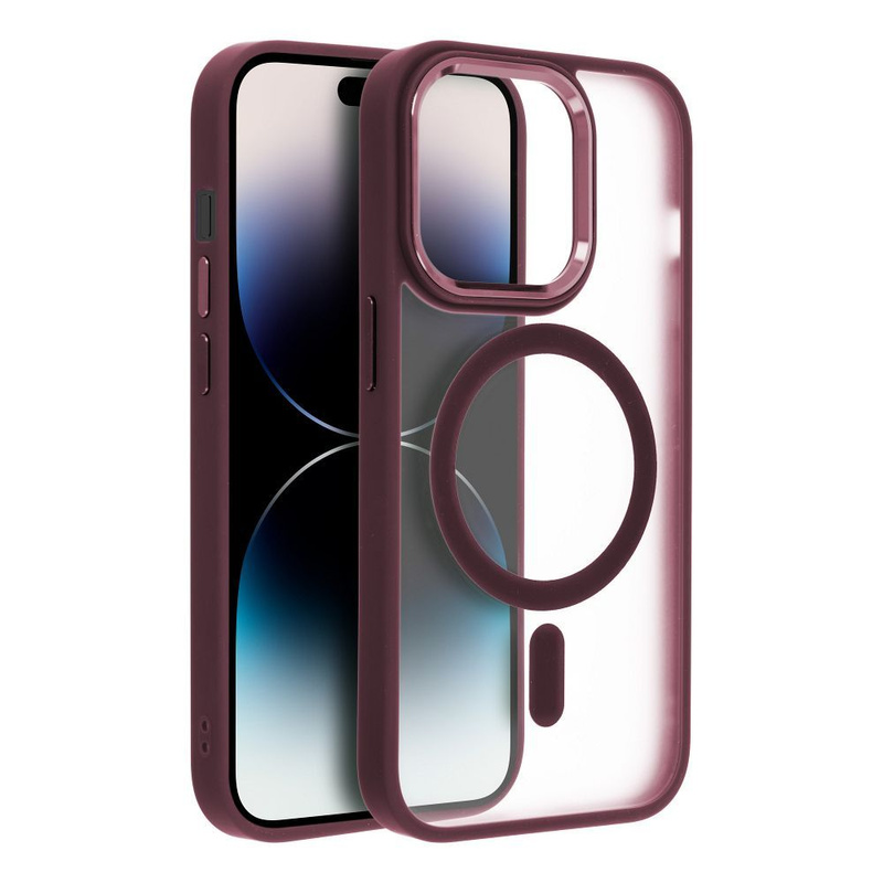 Futerał MATTE MAG COVER kompatybilny z MagSafe do IPHONE 16 Pro czerwony