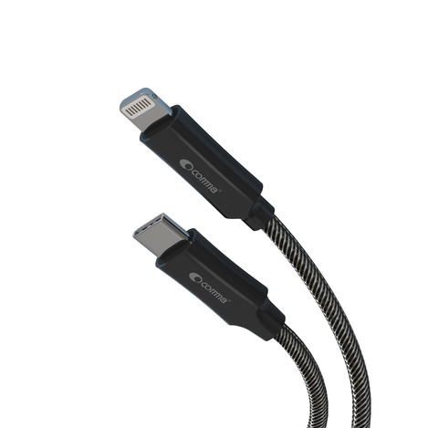 Comma kabel Jub MFi USB-C - Lightning 3A 1,5m szary