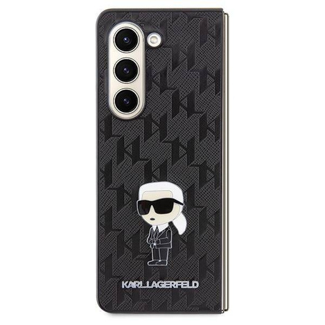 Etui Karl Lagerfeld Saffiano Monogram Ikonik Pin na Samsung Galaxy Z Fold 5 - czarne