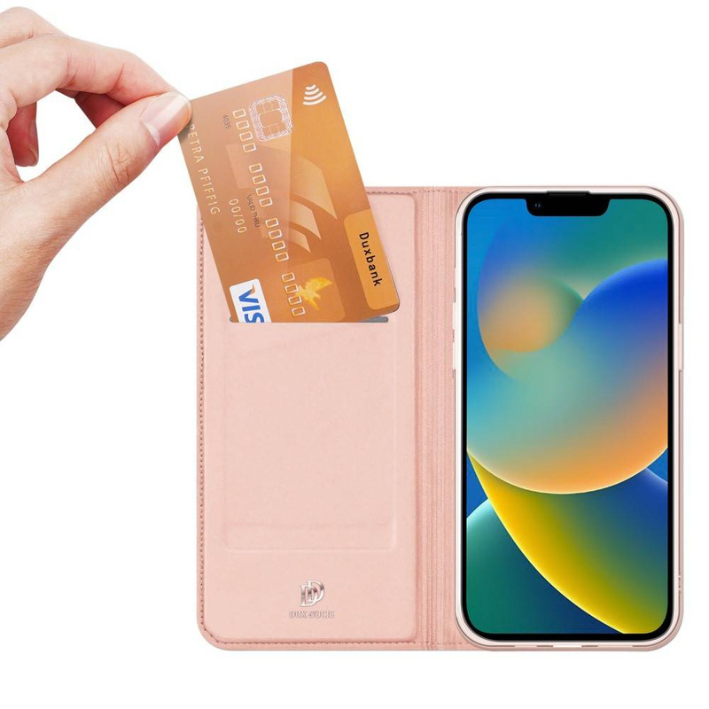 Dux Ducis Skin Pro holster cover flip cover for iPhone 14 Max pink