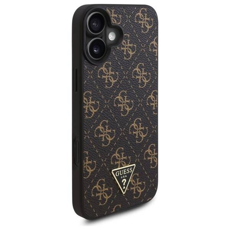 Original Case IPHONE 16 Guess Hardcase New 4G Triangle (GUHCP16SPG4GPK) black