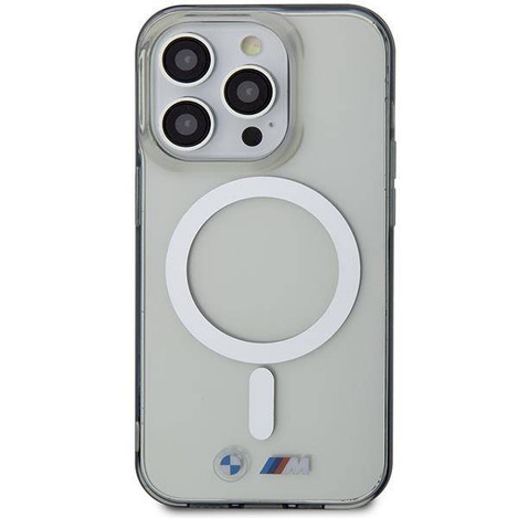 Hülle BMW BMHMP14LHCRS iPhone 14 Pro 6.1&quot; transparente Hardcase Silberring MagSafe