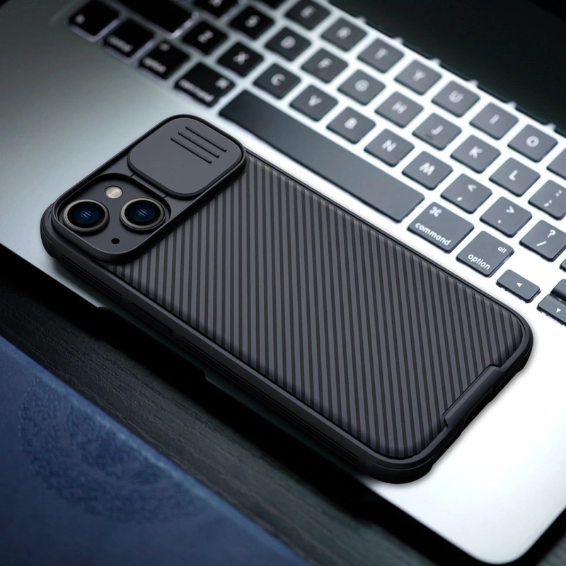 Nillkin CamShield Pro Magnetische Hülle iPhone 14 Plus Cover Kameraschutz Blau (mit MagSafe)