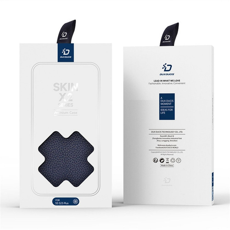 DUX DUCIS Skin X2 - futerał z klapką do Samsung Galaxy S23 Plus niebieski