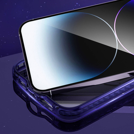 Kingxbar PQY Ice Crystal Series Magnethülle für iPhone 14 Plus MagSafe grau