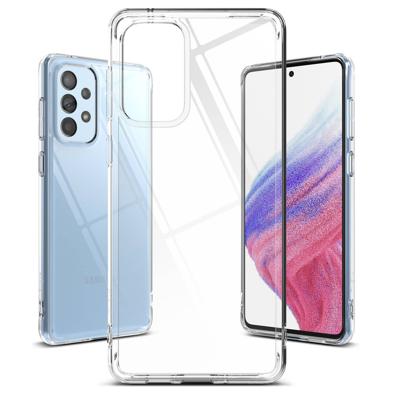 Ringke Fusion TPU case with frame for Samsung Galaxy A73 transparent