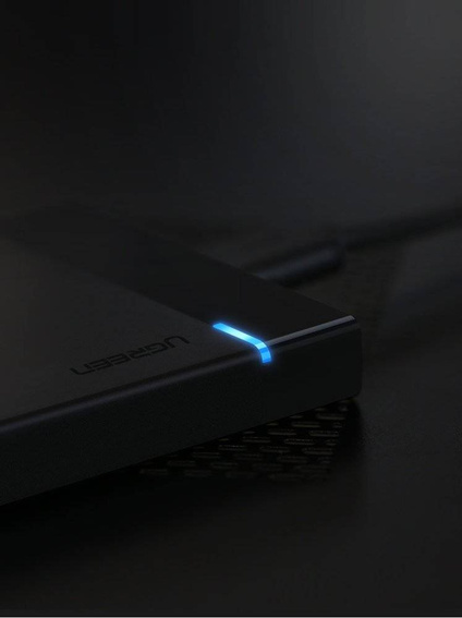 Ugreen kieszeń na dysk HDD SSD obudowa dysku SATA 2,5'' USB 3.0 czarny (30847)
