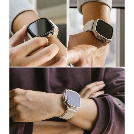 Etui APPLE WATCH ULTRA 49MM Ringke Slim 2-pack Clear & Matte Black