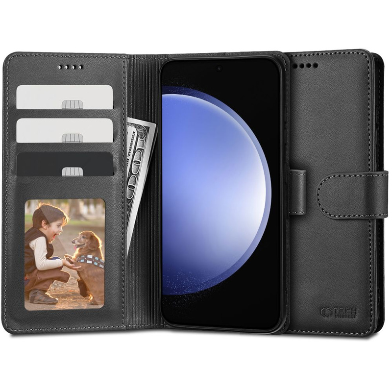 Schutzhülle SAMSUNG GALAXY S23 FE Tech-Protect Wallet schwarz