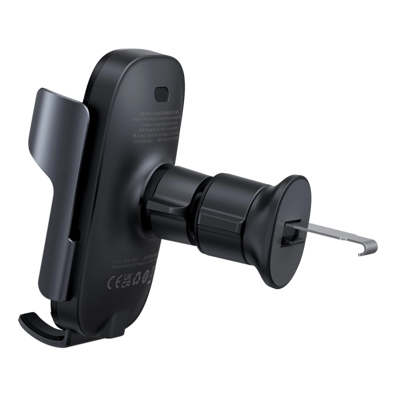 Baseus Milky Way Pro Series BS-CM023 Autohalterung für Lüftungsschlitze mit 15 W induktivem Ladegerät – Schwarz