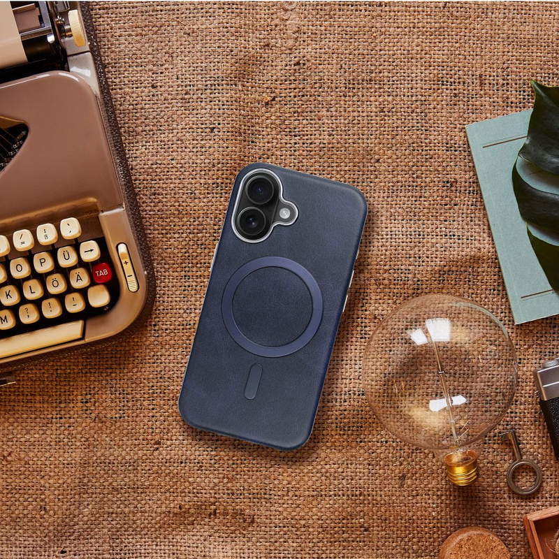 Futerał GENTLEMAN MAG COVER kompatybilny z MagSafe do IPHONE 12 PRO granatowy