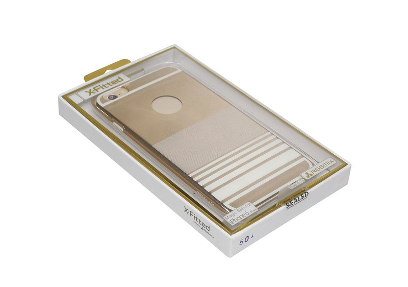 Etui X-FITTED Hard IPHONE 6+ Rainbow złote PPBJG