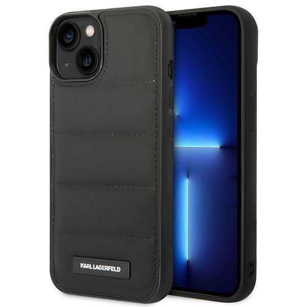 Karl Lagefeld nakładka do iPhone 14 6,1" KLHCP14SPSQAK czarna hardcase Puffy Elongated Logo