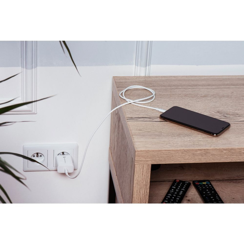 Forcell Ładowarka Sieciowa ze złączem USB typ C i kablem lightning - 3A 20W z funkcją ładowania PD i QC 4.0