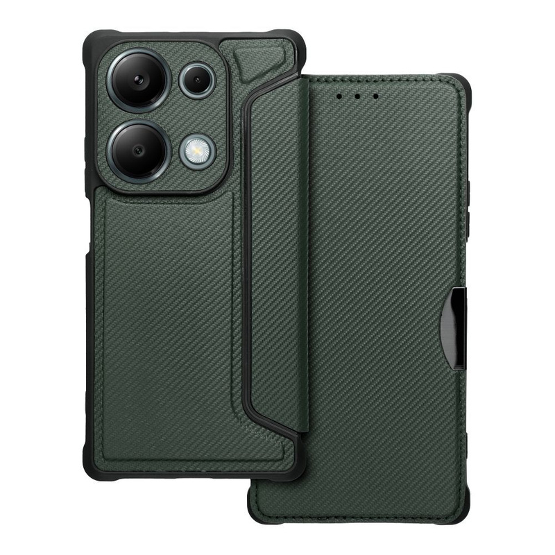 Kabura RAZOR Book do XIAOMI Redmi NOTE 13 PRO 4G ciemnozielony