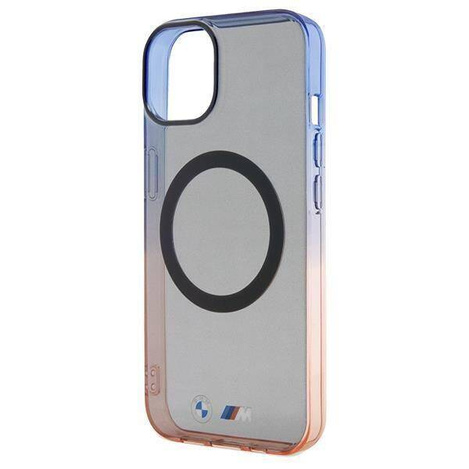 Oryginalne Etui BMW Gradient Bumper MagSafe Hardcase BMHMP15MHTGE do Iphone 14 Plus/ 15 Plus Szary